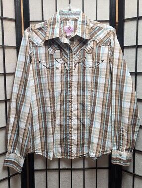 🤠👢Wired Heart Western Cowgirl Button Down Womens XL